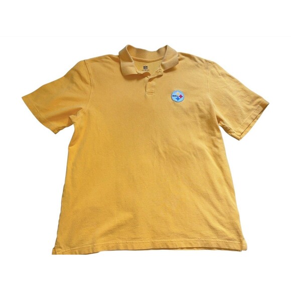 NFL Other - NFL Men’s Steelers Yellow Polo Shirt W/ Logo Size Medium